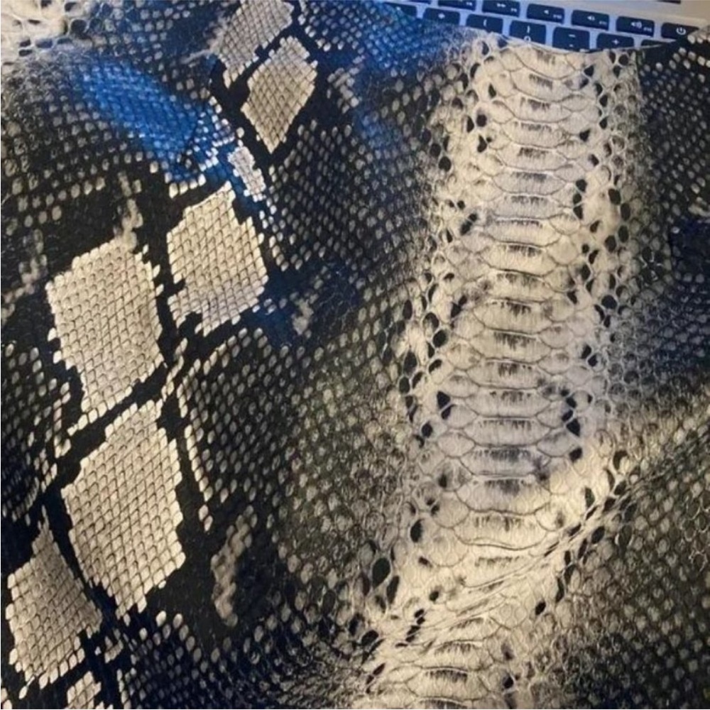 REVOLVE By the way. Snake Print Mini Skirt in gray | A - Picture 4 of 4